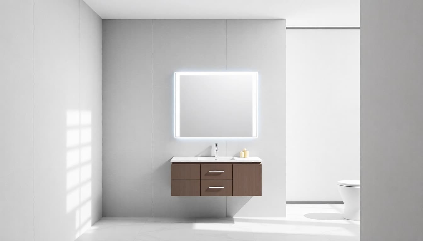 Enhance your bathroom with a stylish led bathroom mirror cabinet featuring sleek design and integrated lighting.