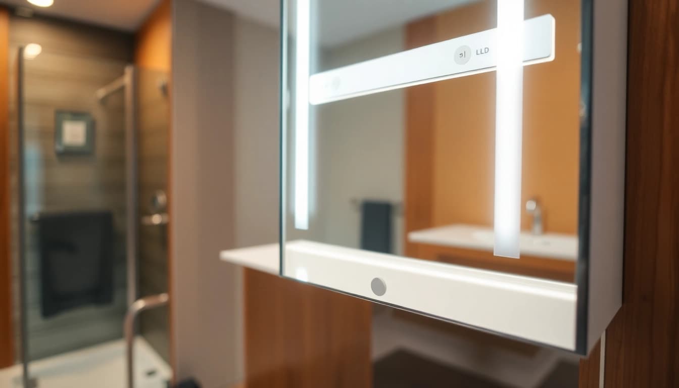 Der sonni Spiegelschrank in modernem Design bietet praktische Funktionen und elegantes Ambiente.