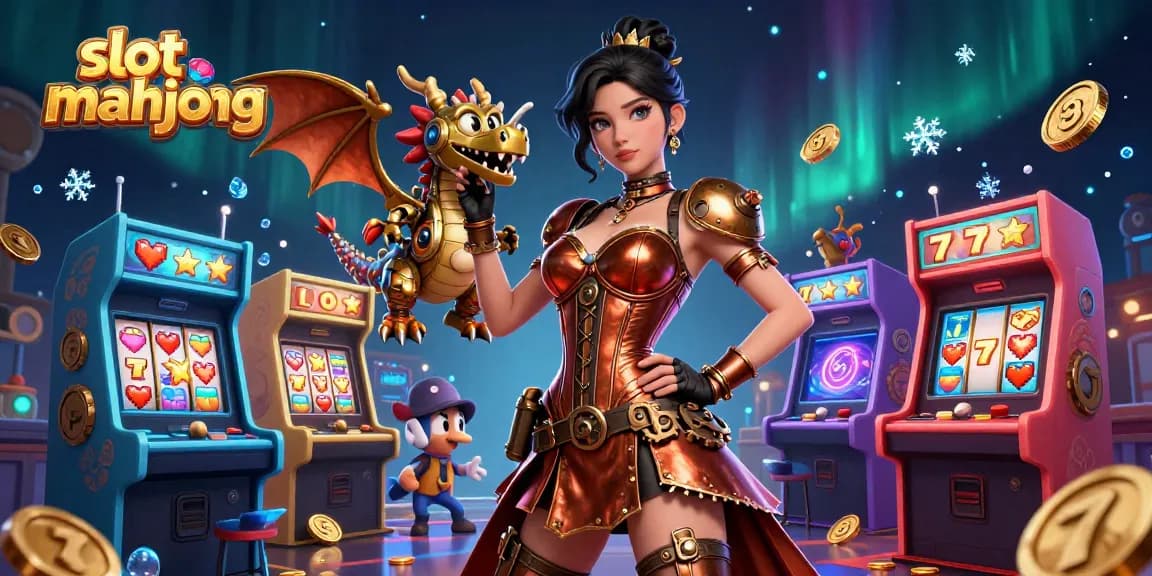 Experience winning gameplay with slot mahjong in an engaging 3D casino scene filled with vibrant game elements.