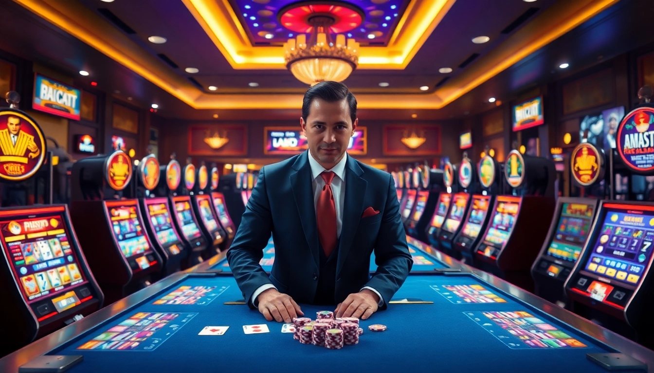 Engaging scene illustrating as38 bonus offers and casino excitement.