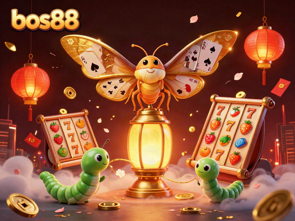 Menggali potensi menang di bos88 dengan ilustrasi 3D kaya detail dan elemen kasino menarik.