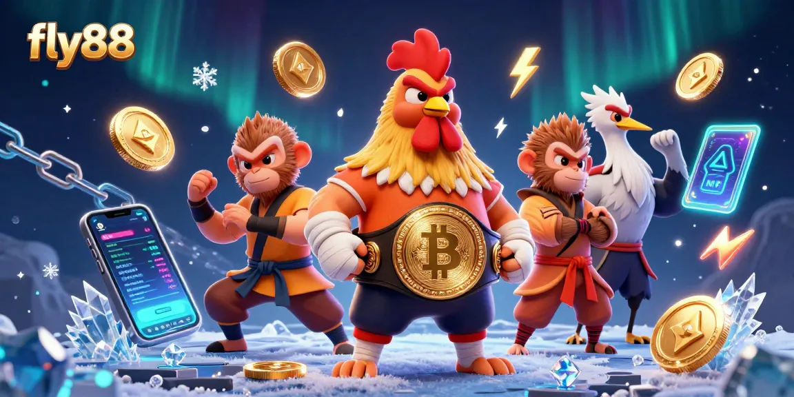 Experience thrilling action with fly88 as fierce Muay Thai rooster and Shaolin monkey engage in epic gameplay.