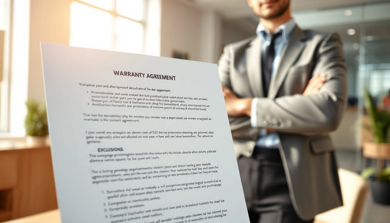 Highlighting a warranty company with clear exclusions in a professional setting