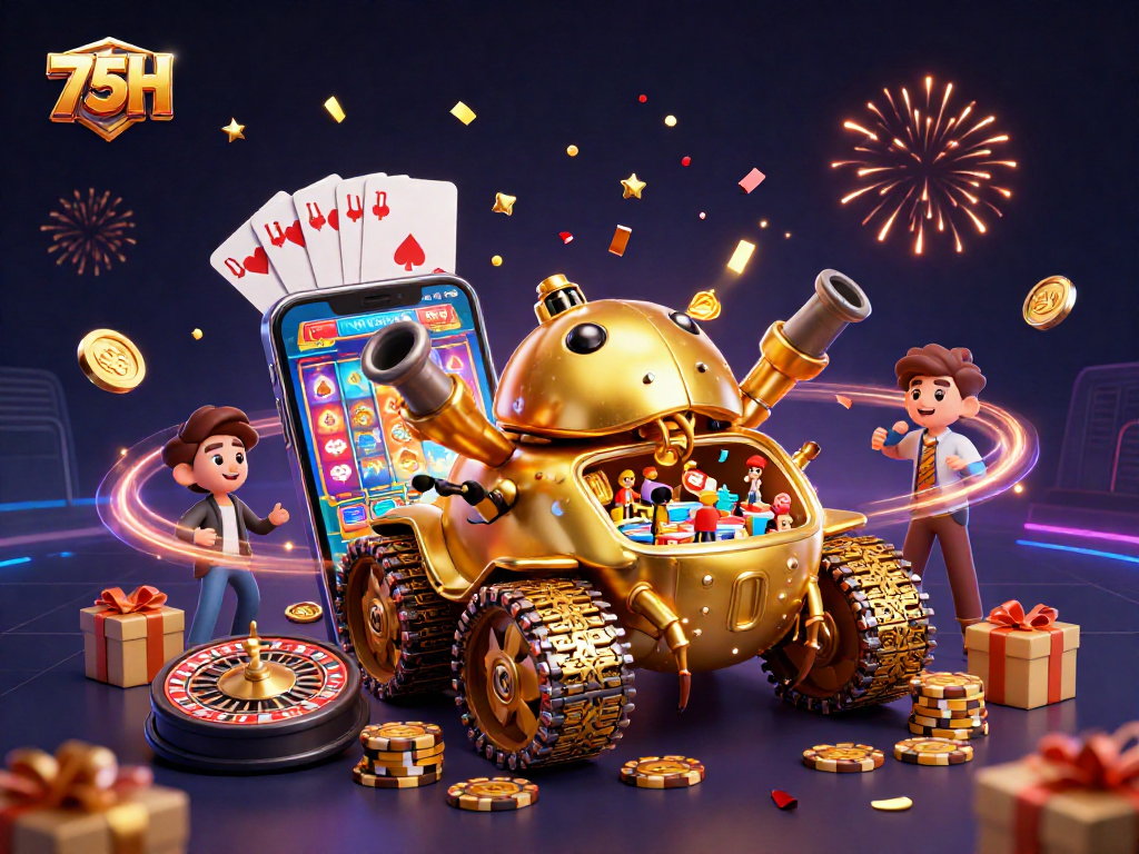 75H encanta apostadores com cassino em miniatura dentro de um tanque besouro dourado.