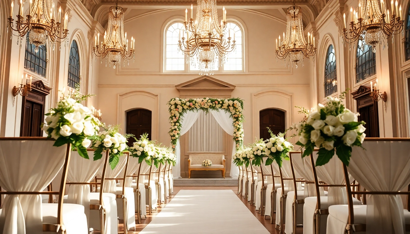 Captivating Wedding Event Space Jacksonville beautifully decorated for a ceremony.