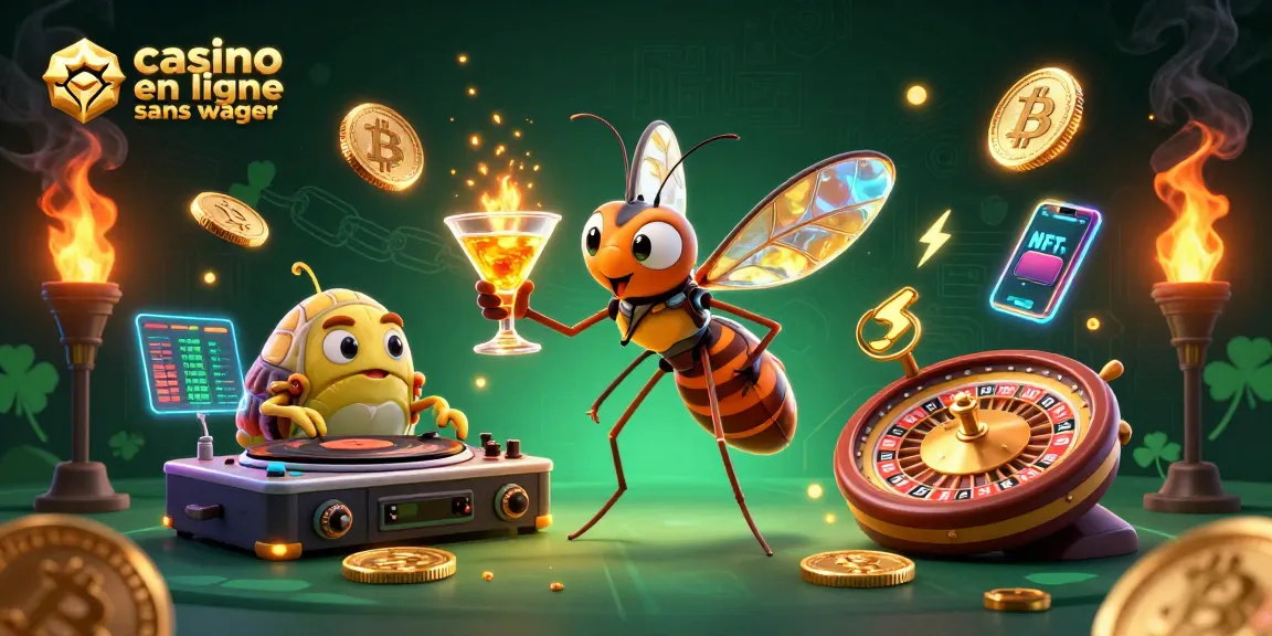 Plongez dans l'univers du casino en ligne sans wager avec un moustique mascotte et un DJ préhistorique.