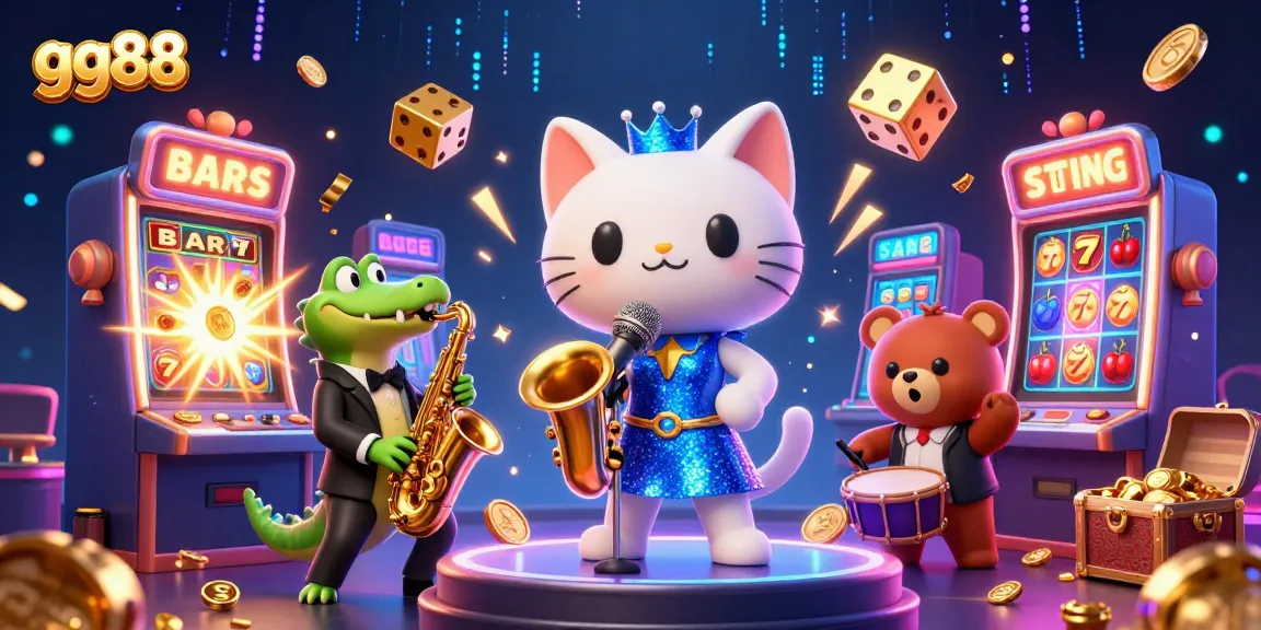 Experience the excitement of gg88 with vibrant 3D casino characters and stunning slot elements.