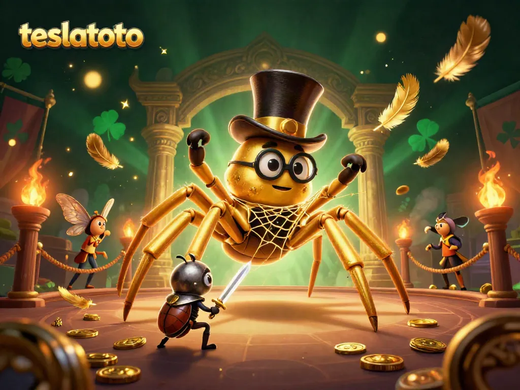 Experience thrilling gameplay at teslatoto with a dynamic showdown between characters in a rich casino environment.