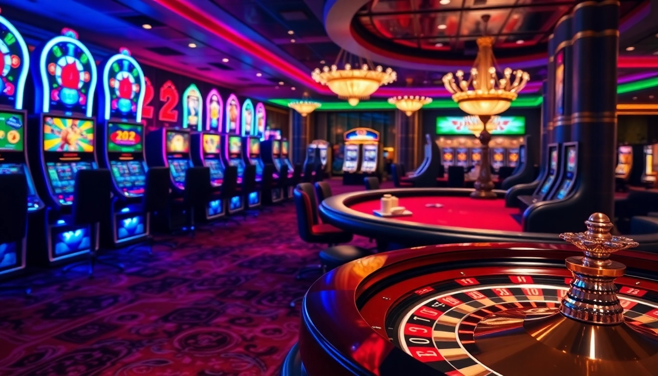Découvrez l'excitation du casino en ligne 2026 avec des joueurs de poker à enjeux élevés et des machines à sous vibrantes.
