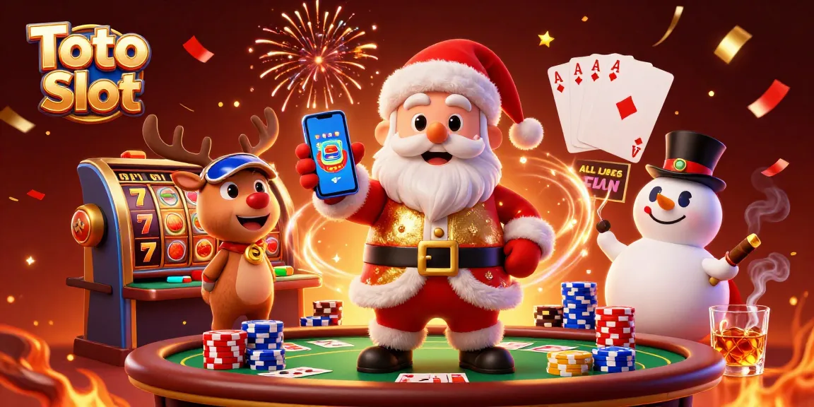 Spin and win at Toto Slot with vibrant characters and dynamic casino elements.