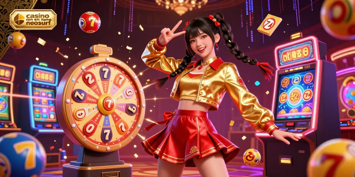 Vivez l'excitation du jeu au casino en ligne neosurf avec des illustrations vibrantes et des éléments dynamiques.