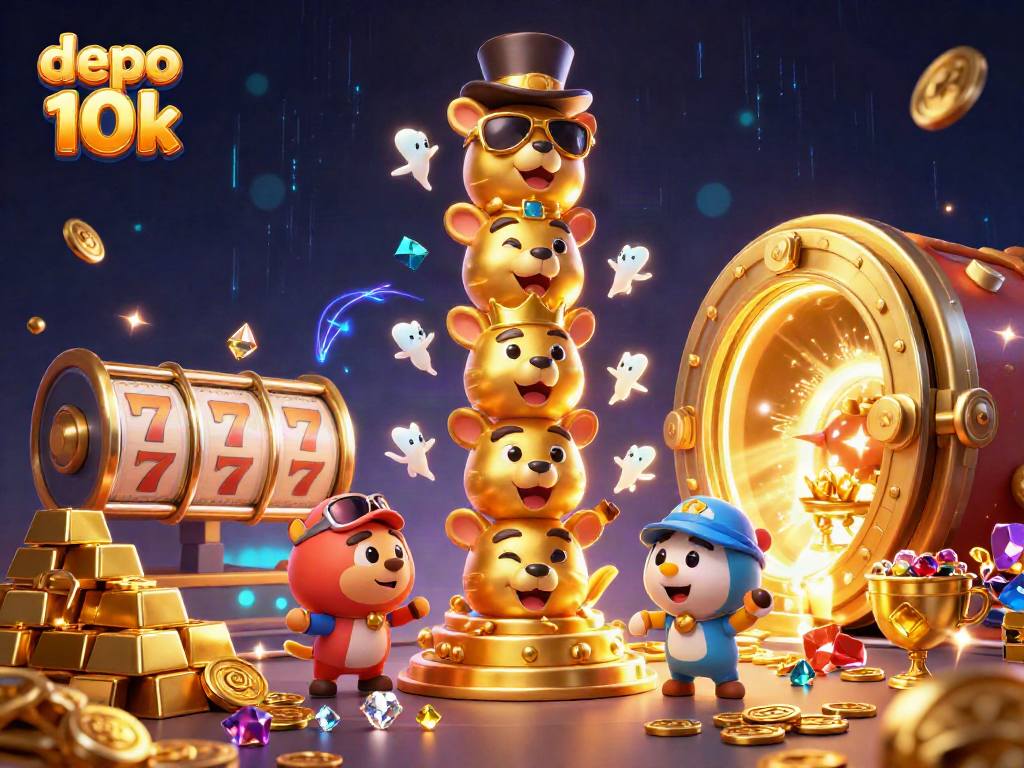 Spin the reels with depo 10k as vibrant totem poles and treasures create a winning scene.