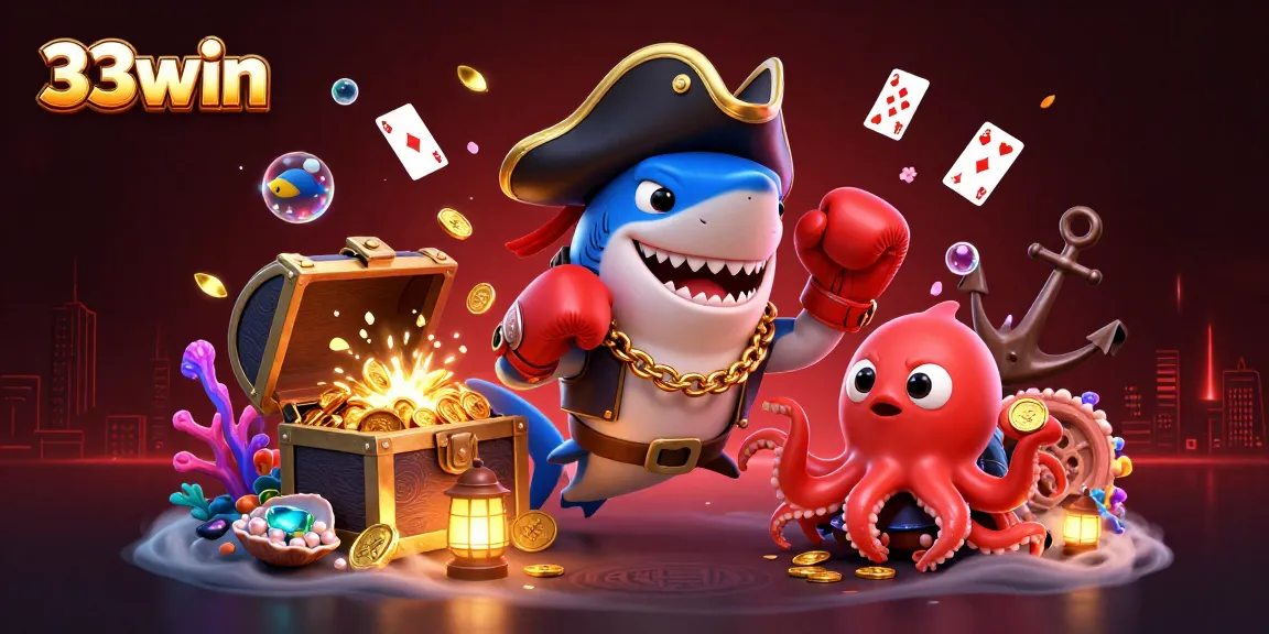 Win big at 33win while celebrating vibrant underwater treasures and thrilling gaming excitement.
