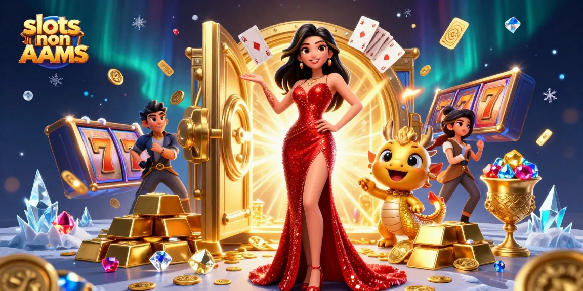 Gioca a entusiasmanti slot non AAMS in un casinò vivace con personaggi colorati e ricompense ricche.