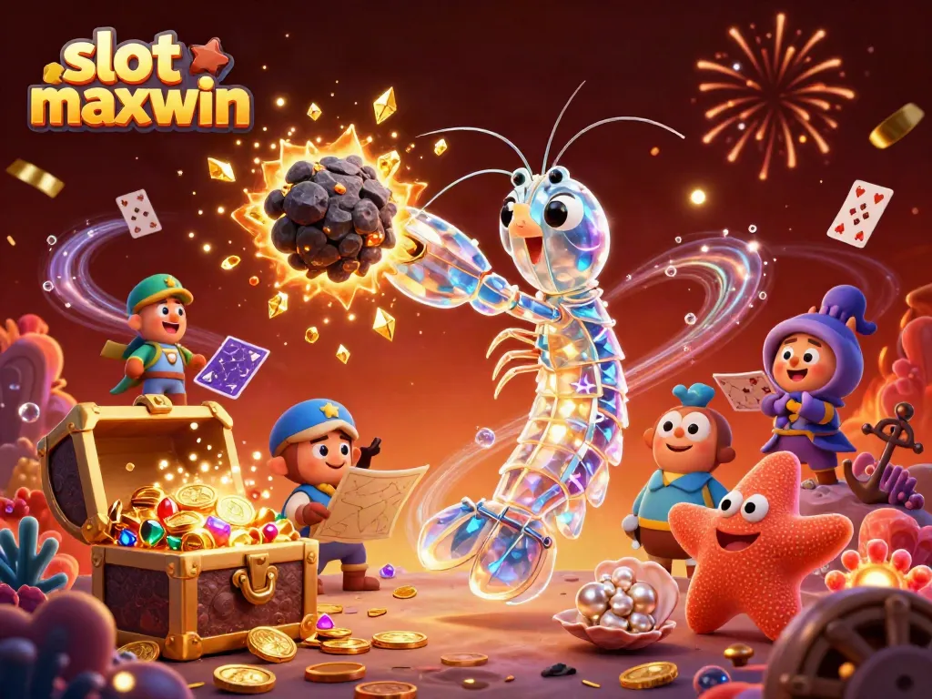 Experience exciting wins with slot maxwin in a vibrant, action-packed 3D casino illustration.