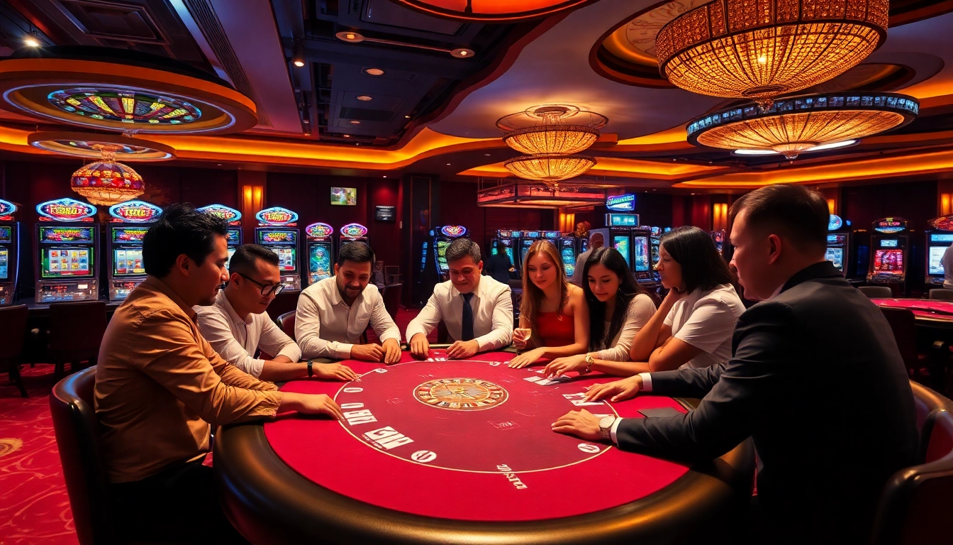 Vivez le casino en ligne 2026 avec des joueurs profitant du poker, des machines à sous et de la roulette dans le luxe.