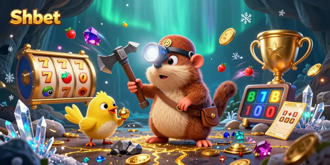 Shbet invites players to mine jackpots in a vibrant casino scene filled with exciting game elements.
