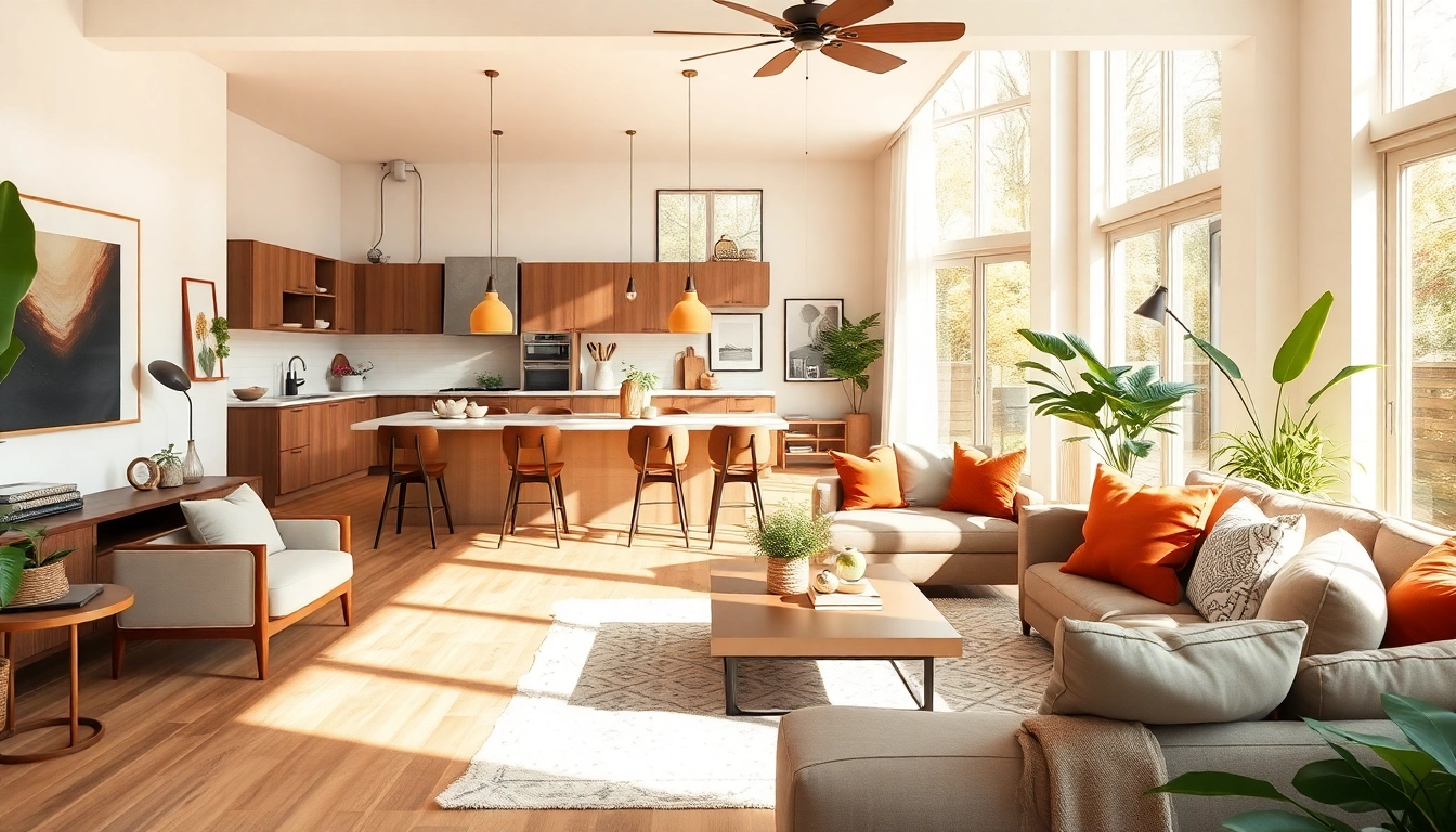 Seamless Living in a stylish, open living space with modern furniture and vibrant decor.