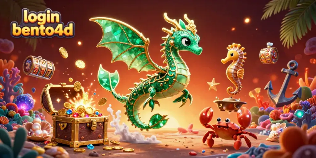 Experience thrilling games with login bento4d in a vibrant underwater casino scene bursting with excitement.