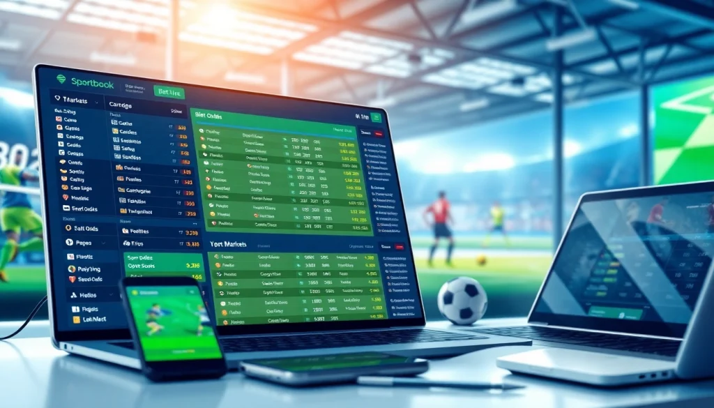 Highlighting best online sportsbooks India with a modern betting interface and user-friendly elements.