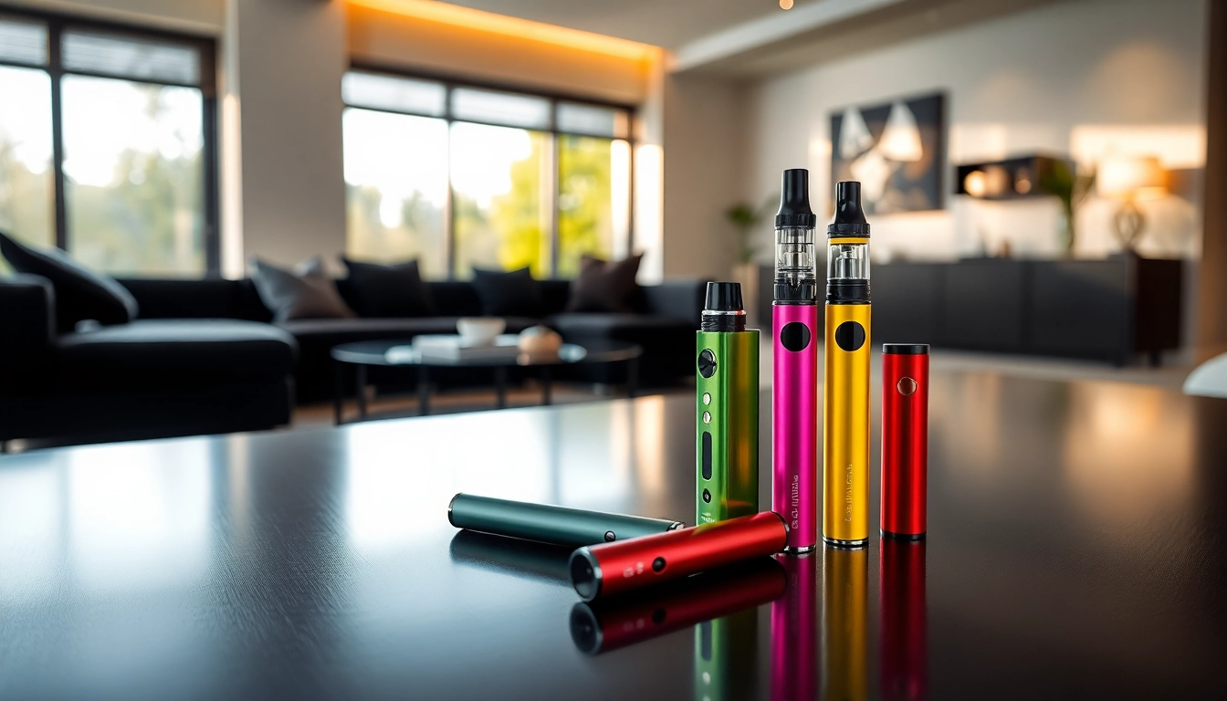 Elfbar E-Zigaretten auf einem eleganten Tisch in modernem Ambiente präsentiert.