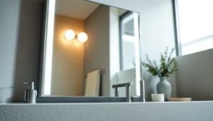 Der sonni Spiegelschrank beeindruckt mit modernem Design und variabler Beleuchtung im Badezimmer.