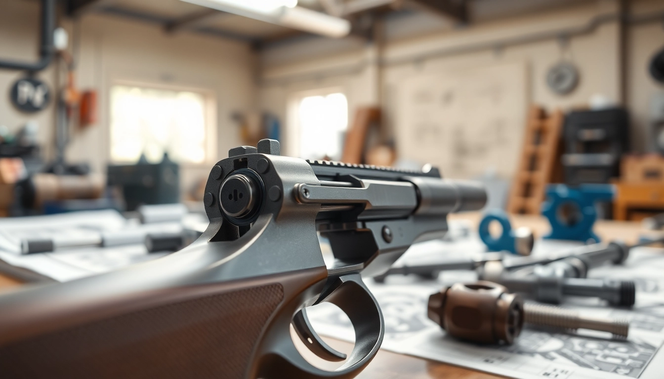 Examine the detailed design of a Forced reset trigger mechanism in a workshop setting.