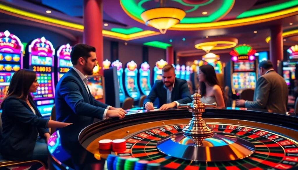 Experience the excitement of the best online casino Canada with vibrant gaming atmosphere and engaged players.