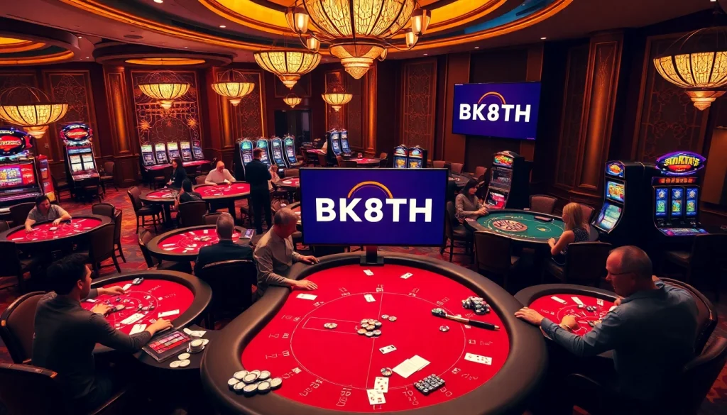 Experience the thrill of gambling at BK8TH, featuring exciting tables and vibrant casino action.