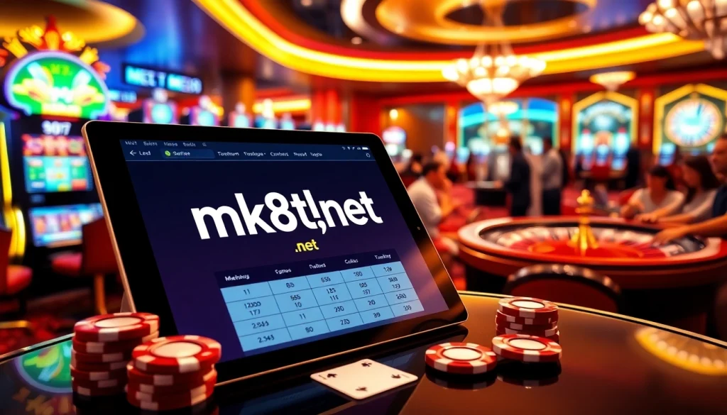 Experience online gambling excitement at mk8th.net with a vibrant casino atmosphere and sleek betting interface.