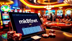 Experience online gambling excitement at mk8th.net with a vibrant casino atmosphere and sleek betting interface.