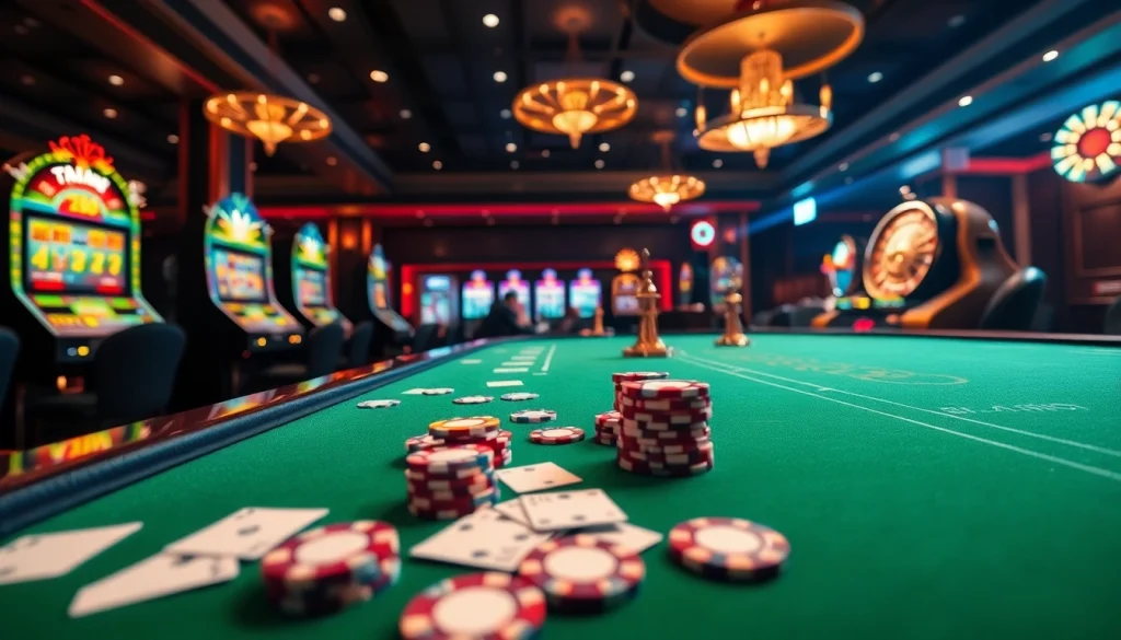 Experience the excitement of online gambling at j88an.club with vibrant casino visuals.