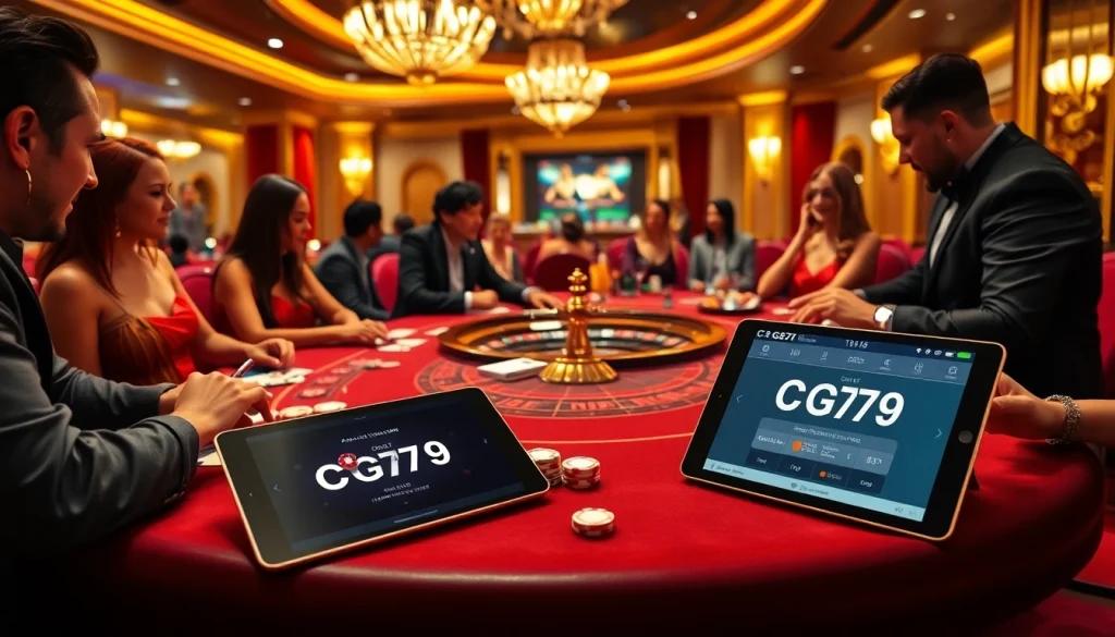 Trải nghiệm lối chơi đầy kịch tính tại cg79 với hoạt động casino sống động và các bàn chơi hấp dẫn.