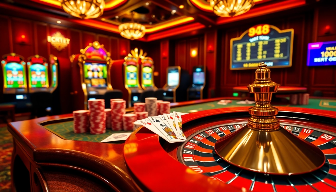 Découvrez l'excitation du casino en ligne 2026 avec des tables de poker vibrantes et des roues de roulette.
