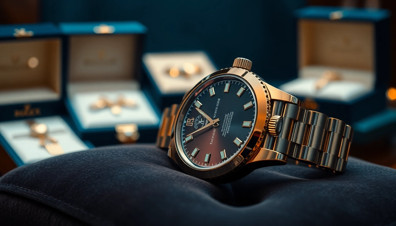 Showcase of a Rolex replica with exquisite detailing highlighting luxury and craftsmanship.