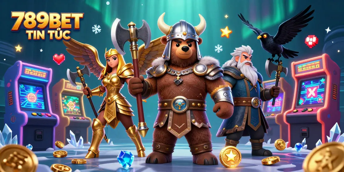 Experience exciting wins with strategic gameplay at 789BET TIN TỨC, featuring vibrant casino elements and action-packed characters.