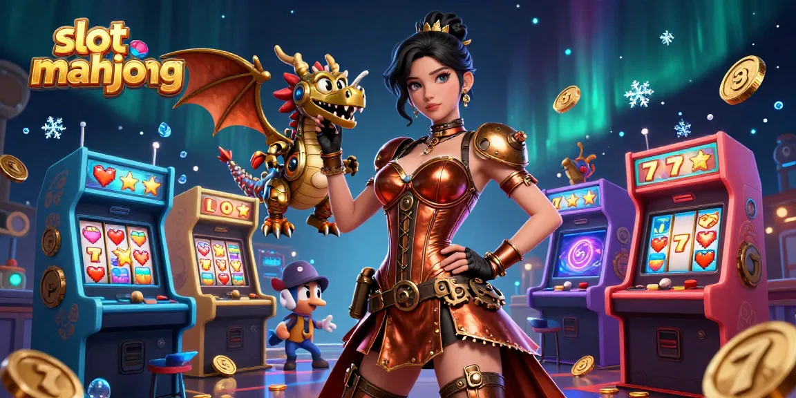 Experience winning gameplay with slot mahjong in an engaging 3D casino scene filled with vibrant game elements.