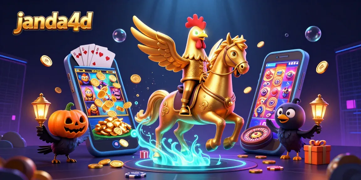 JANDA4D menampilkan permainan slot yang menarik dengan simbol berkilau dan suasana kasino malam yang memikat pemain.